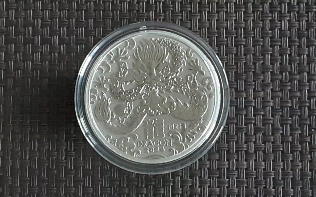 Zilveren LUNAR III 2024 (5 oz), Ophalen of Verzenden, Zilver