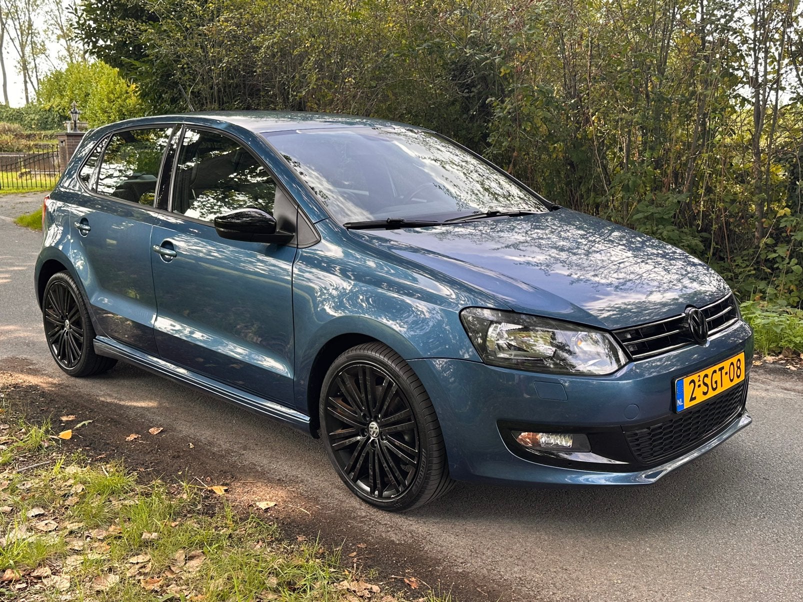 Volkswagen Polo 1.4 TSI GT 140PK/Navi/Cruise Control/Pdc, Voorwielaandrijving, 4 cilinders, Blauw, Leder en Stof