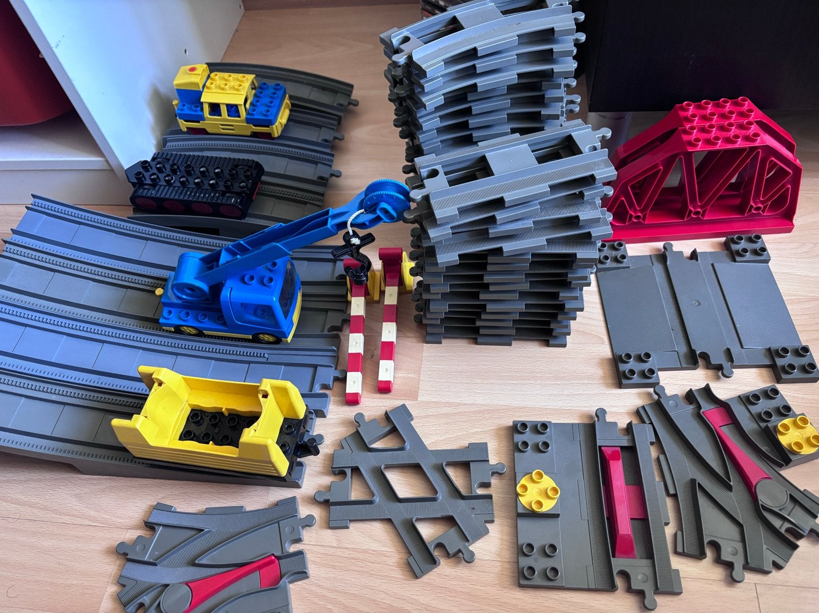 Grote Duplo Treinset met Kraan en Accessoires, Ophalen, Gebruikt, Overige thema's, Duplo