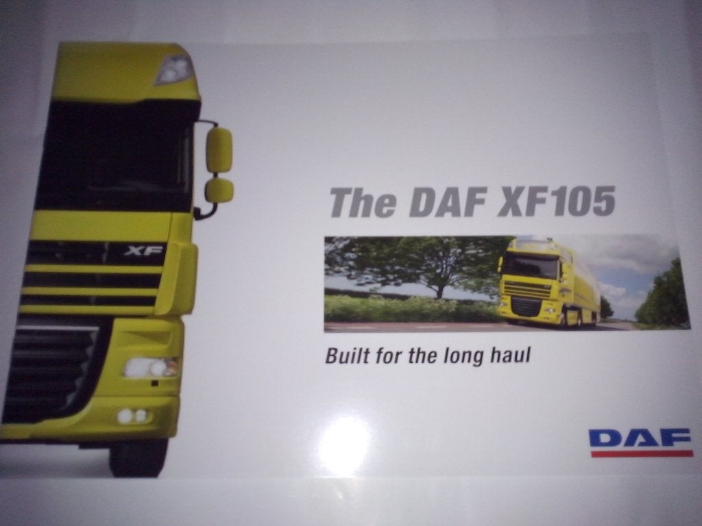 7x DAF XF 105 Super Space Cab folders brochures Nederland+GB, Ophalen of Verzenden, Zo goed als nieuw, Overige merken