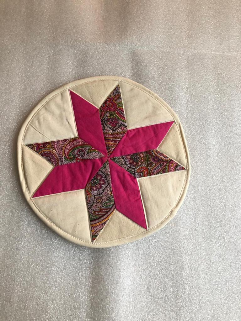 Onderzetter / placemat van stof - 8 punten ster, Ophalen of Verzenden, Zo goed als nieuw