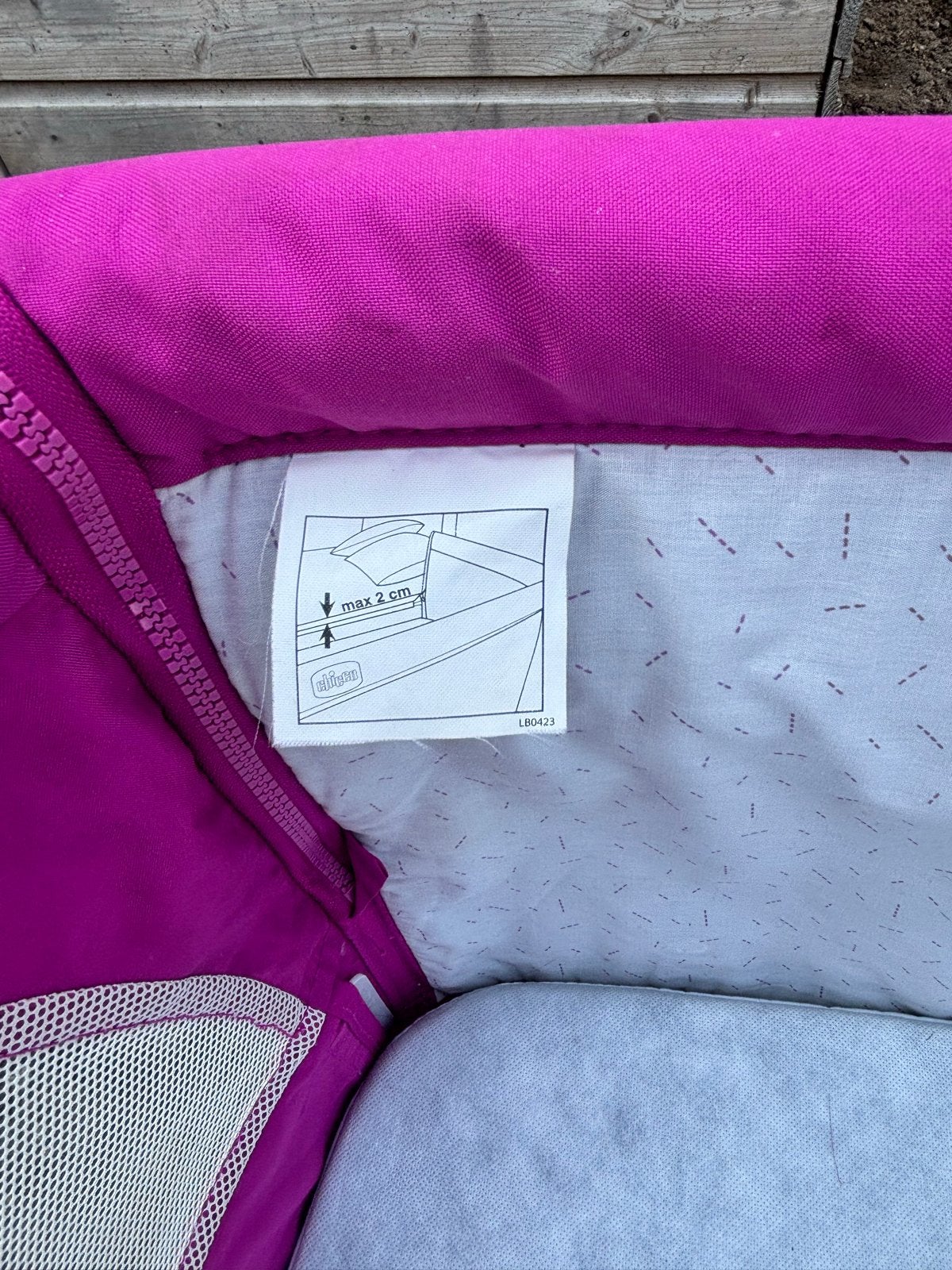 Chicco Next2Me Zijbedje/Wieg - Roze, Ophalen, Gebruikt, Wieg