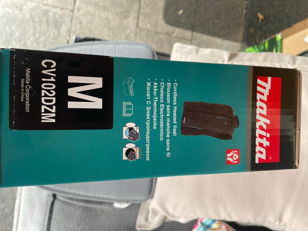 Makita CV102DZ M Verwarmde Bodywarmer - Maat M, Ophalen of Verzenden, Zo goed als nieuw, Laarzen
