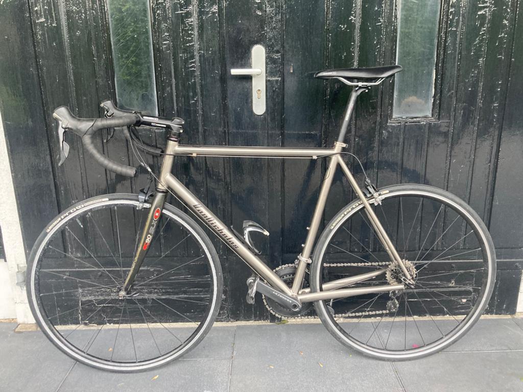 Van Nicholas Chinook Titanium racefiets, Fietsen en Brommers, 28 inch, Gebruikt, Heren, Meer dan 20 versnellingen