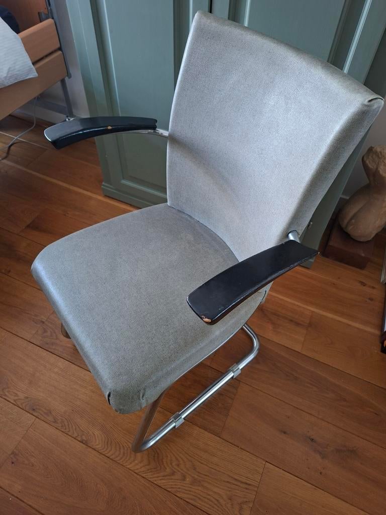 Gispen / de Wit (Schiedam) fauteuiltje, Ophalen, Gebruikt