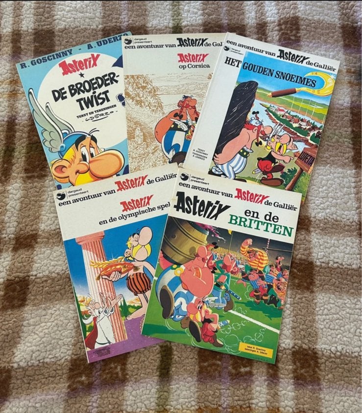 Asterix stripboeken bundel (5 stuks) - jaren 80 - vintage NL, Boeken, Stripboeken, Meerdere stripboeken, Ophalen of Verzenden