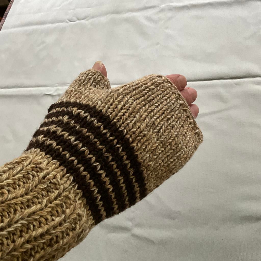Polswarmers/ Vingerloze handschoenen grote maat., Ophalen of Verzenden, Nieuw, Breien, Naald