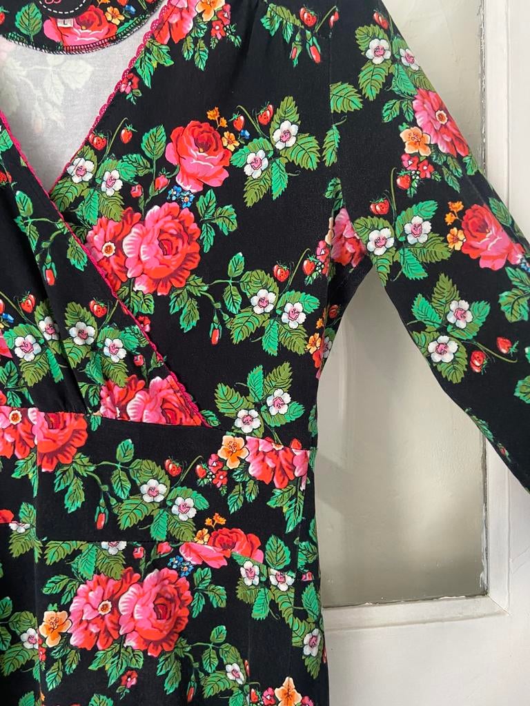 Tante Betsy jurk maat L, nette staat, Kleding | Dames, Jurken, Ophalen of Verzenden, Zo goed als nieuw, Maat 38/40 (M)
