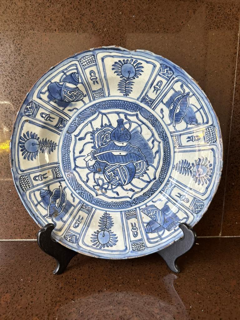 Antiek Chinese Wanli Schotel 1573-1620, Ophalen of Verzenden