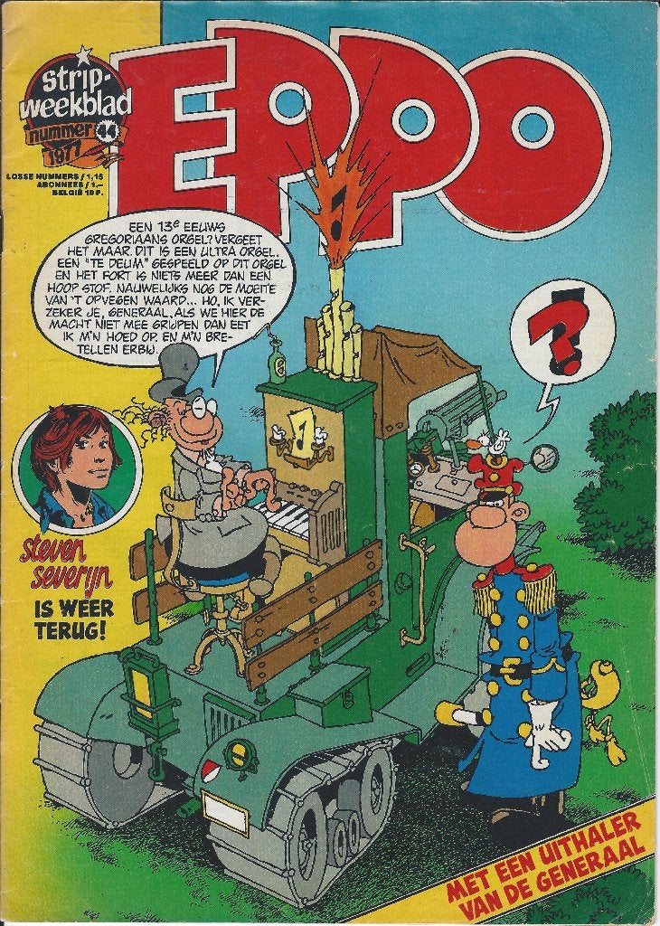 Eppo met een uithaler van de generaal  nr 44. uit 1977, Boeken, Stripboeken, Eén stripboek, Ophalen of Verzenden, Gelezen