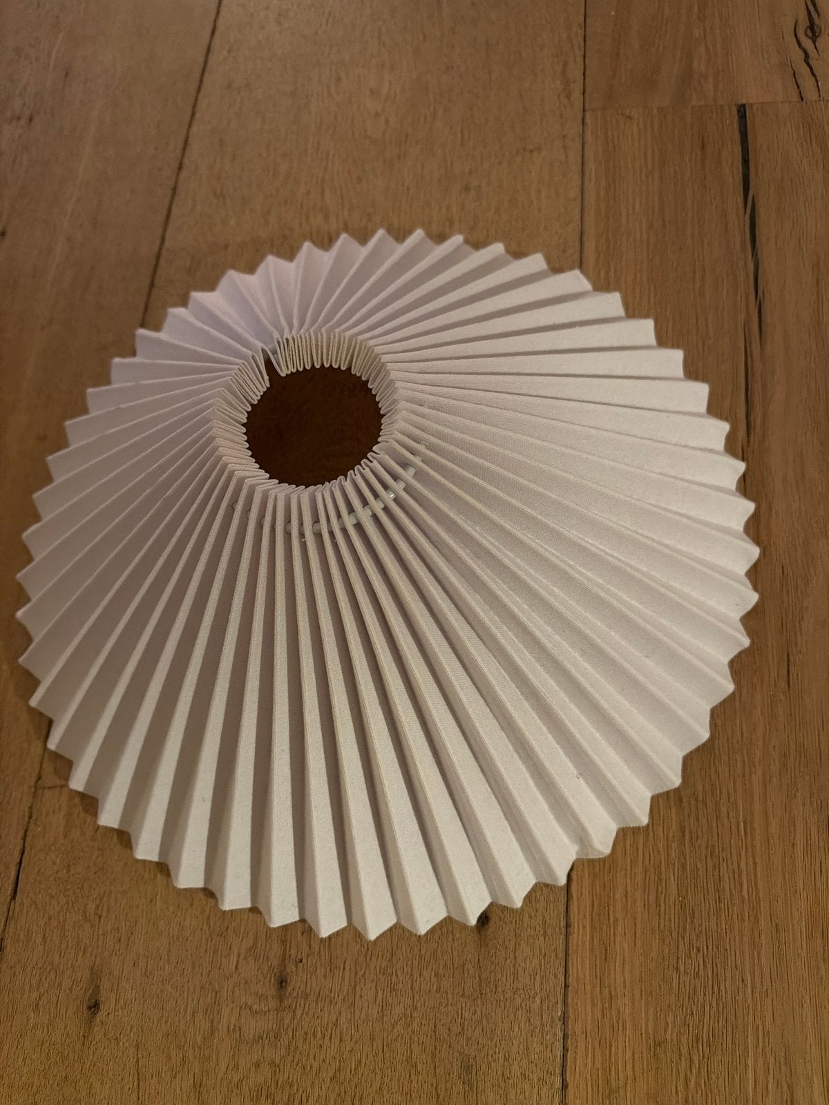 Witte geplooide lampenkap - Ø 40 cm, Ophalen, Papier/karton, Gebruikt, Overige typen