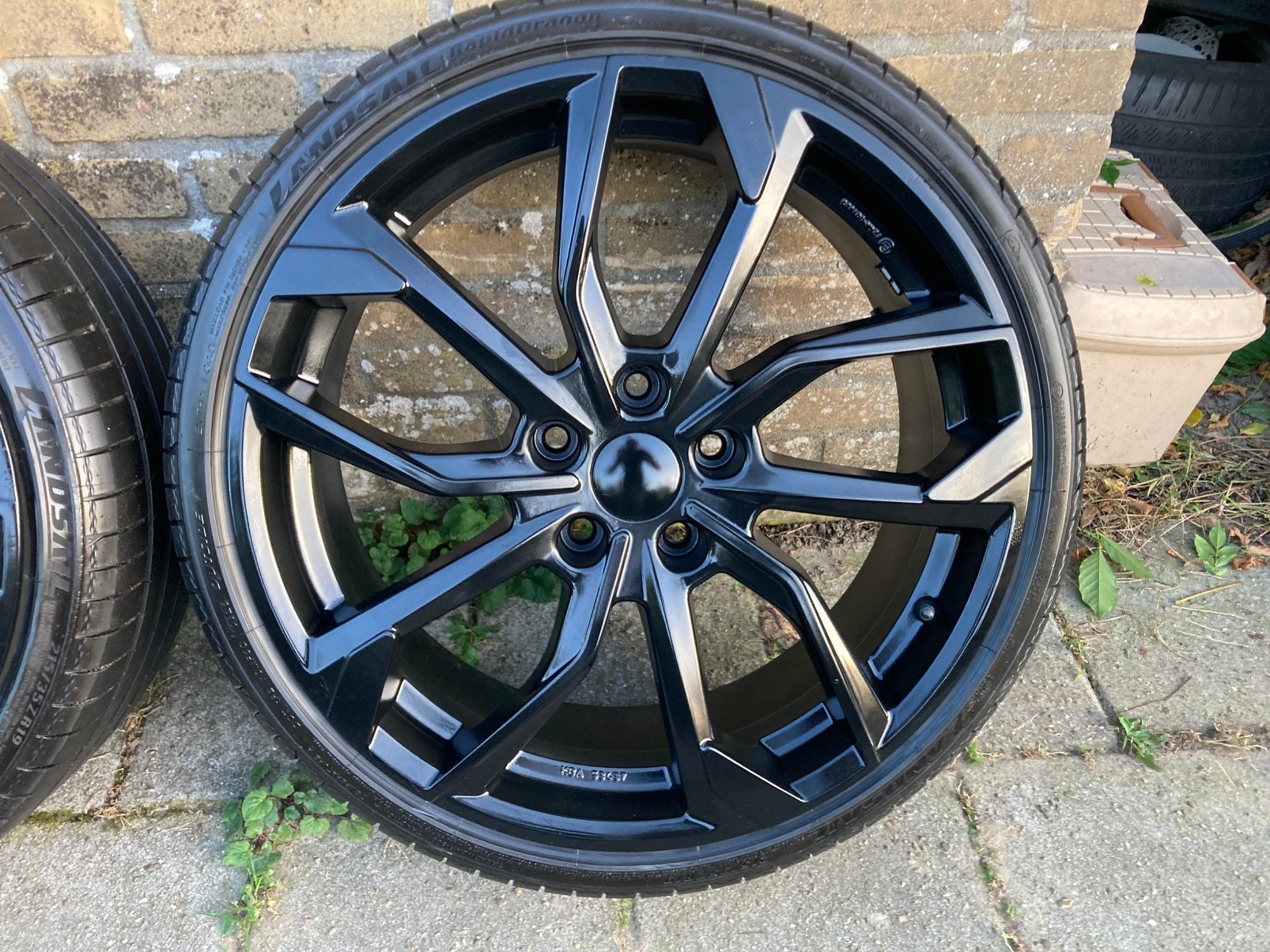 SUPERDIKKE 19 INCH CLIO IV RS VELGEN!!! GOEDE BANDEN 5x114.3, 215 mm, Banden en Velgen, Personenwagen, Zomerbanden