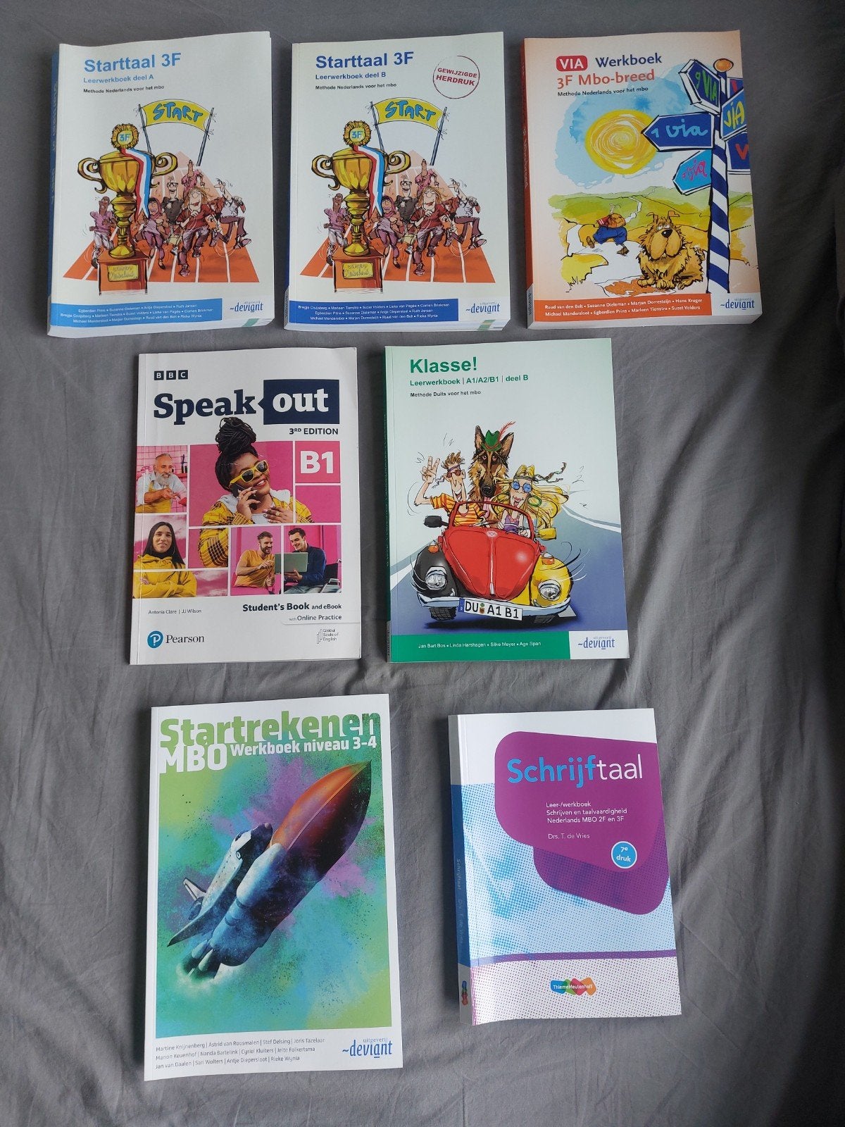 Diverse MBO schoolboeken: Nederlands, Engels, Duits, Rekenen, Boeken, Overige vakken, Diverse auteurs, Ophalen of Verzenden, Zo goed als nieuw