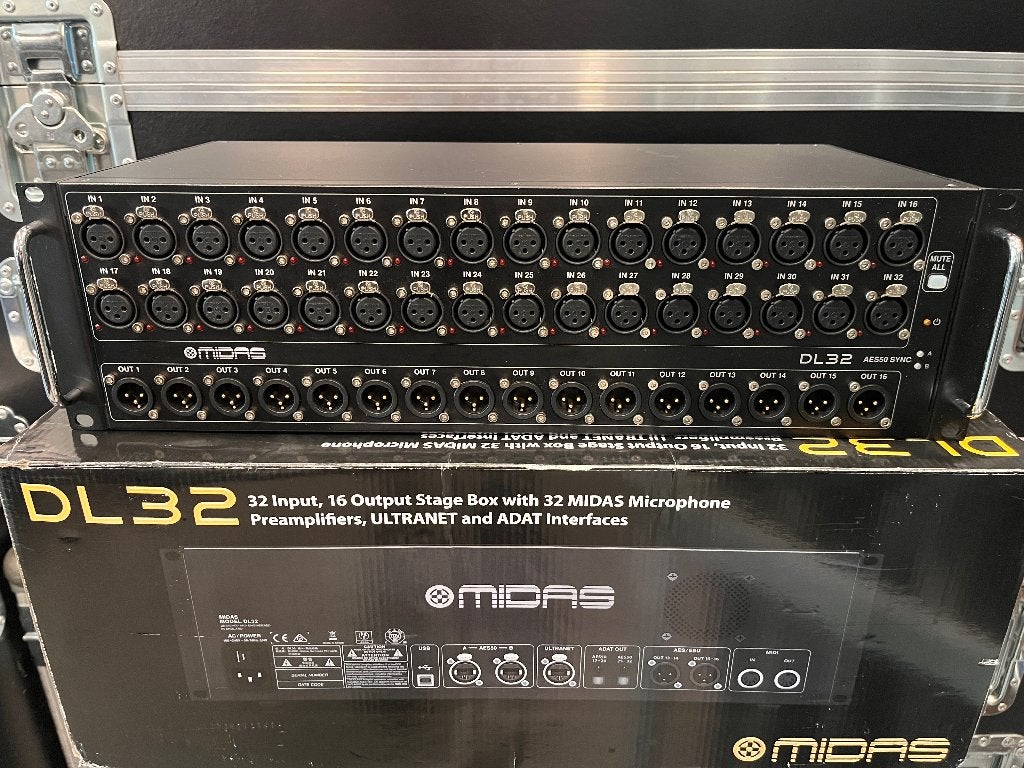 Midas DL32 stageblock, Ophalen of Verzenden, Gebruikt, 20 kanalen of meer, Microfooningang