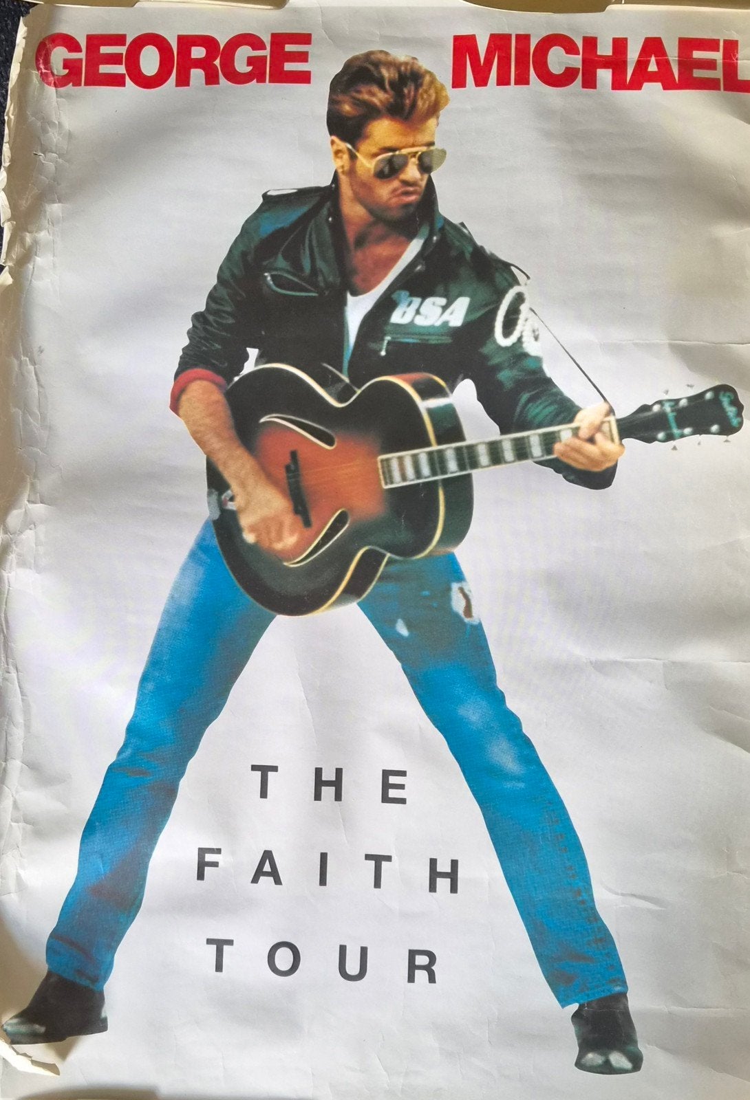 George Michael The Faith Tour Poster, Ophalen of Verzenden