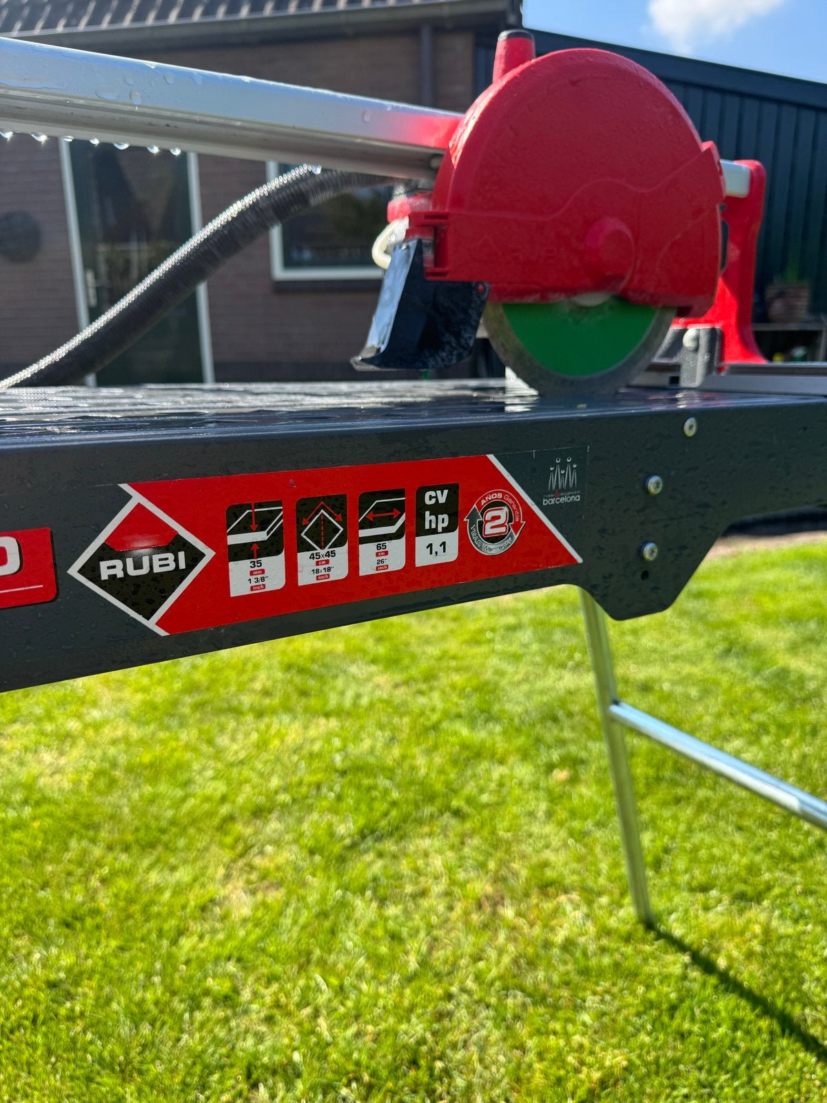 Rubi DU-200 EVO Elektrische Tegelzaagmachine / Tegelzaag, Ophalen of Verzenden, Gebruikt