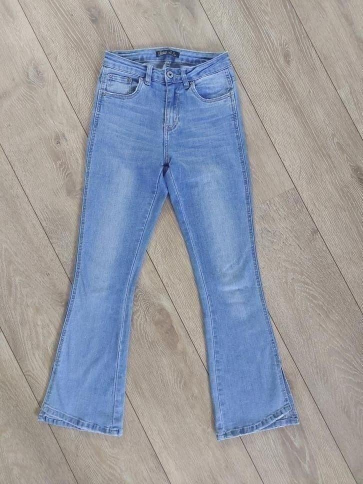 Jeans flared Toxik3 highwaist 34 dames spijkebroek xs Nieuw, Blauw, Nieuw, Ophalen of Verzenden, W27 (confectie 34) of kleiner