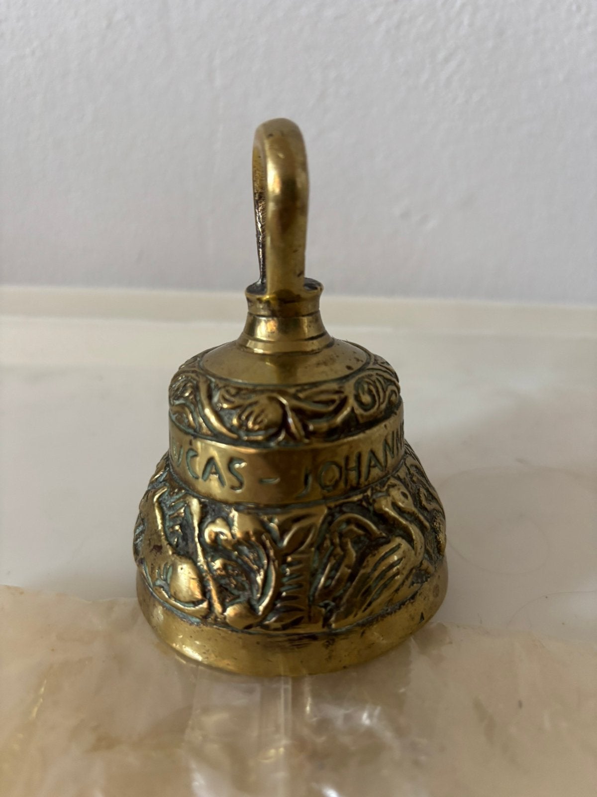 Messing tafelbelletje, Antiek en Kunst, Antiek | Koper en Brons, Ophalen of Verzenden