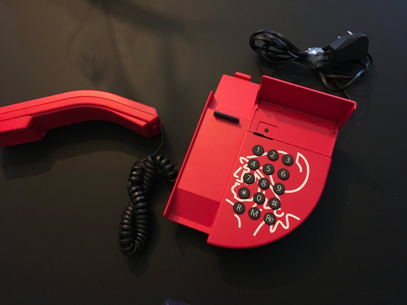 Vintage rode Ajax telefoon met druktoetsen, Ophalen of Verzenden
