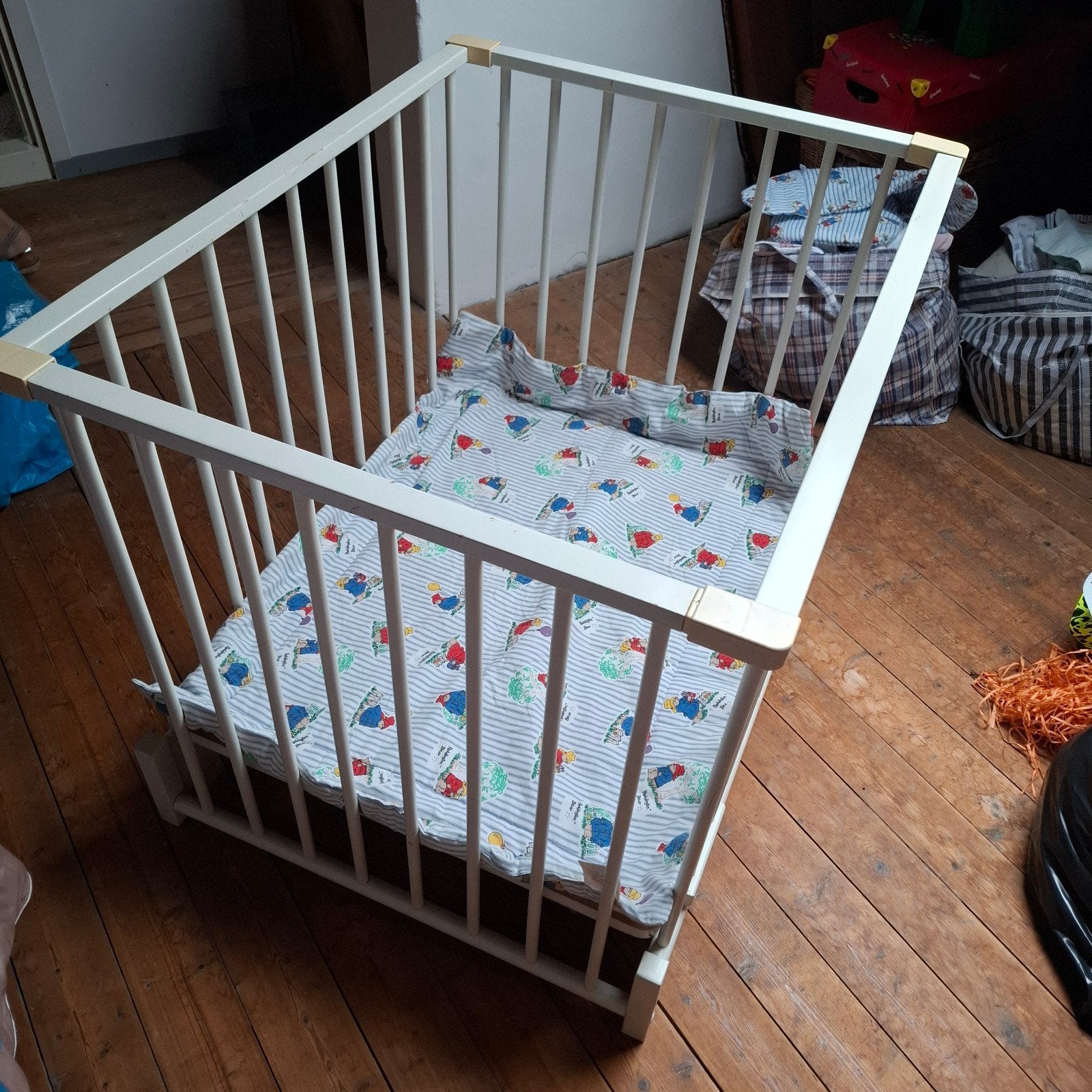 witte box vierkant, Kinderen en Baby's, Ophalen, Gebruikt, Rechthoekig, Boxkleed