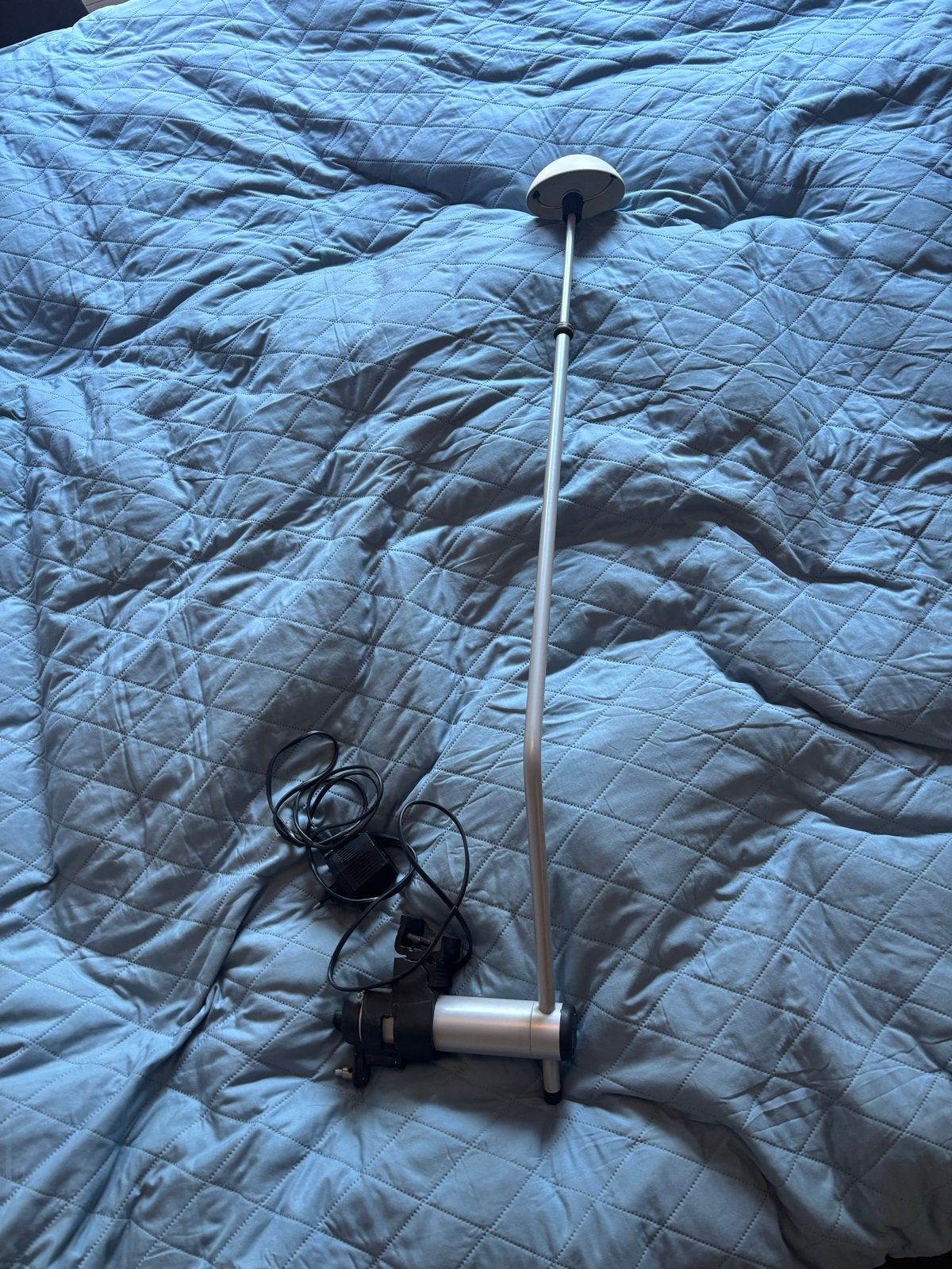 Auping Aureo bedlamp wit/zilver met touch dimfunctie, Metaal, Wit, Overige merken, Ophalen of Verzenden