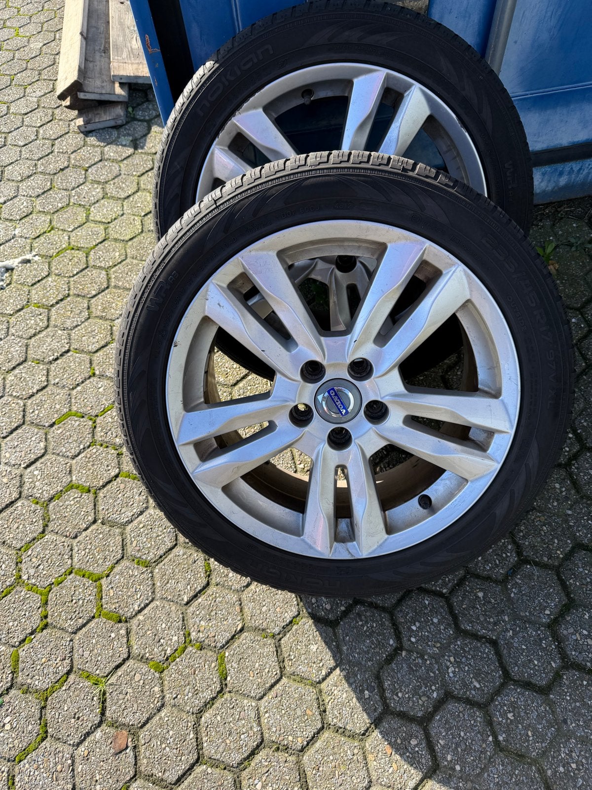 Volvo Velgen met Nokian All Season Banden 235/45 R17, Ophalen, Gebruikt, Banden en Velgen, 17 inch