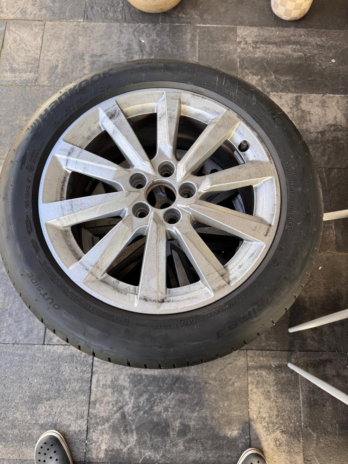 Audi A1 velgen Orgineel 195 55 16 met zomerbanden, Auto-onderdelen, Banden en Velgen, Ophalen, 16 inch, 195 mm, Zomerbanden