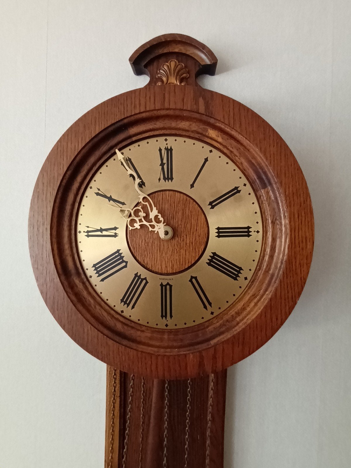 Warmink westminster wandstaartklok, Ophalen, Wandklok