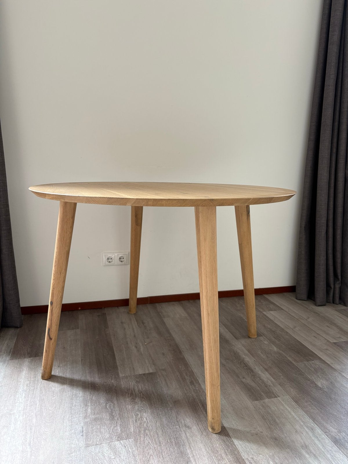Houten ronde eettafel - perfecte staat, Huis en Inrichting, Ophalen, 100 tot 150 cm, Rond, Zo goed als nieuw