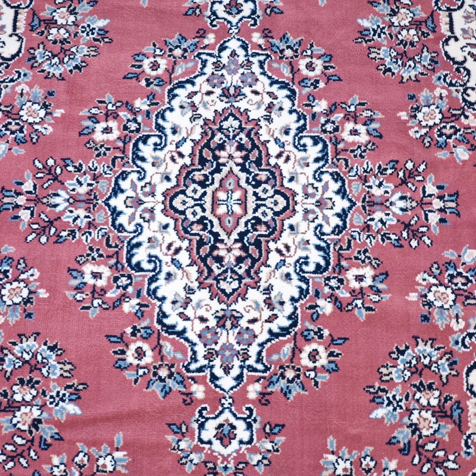 vintage oosters vloerkleed Perzisch pink medallion 169x230cm, ., 150 tot 200 cm, 200 cm of meer, Ophalen of Verzenden
