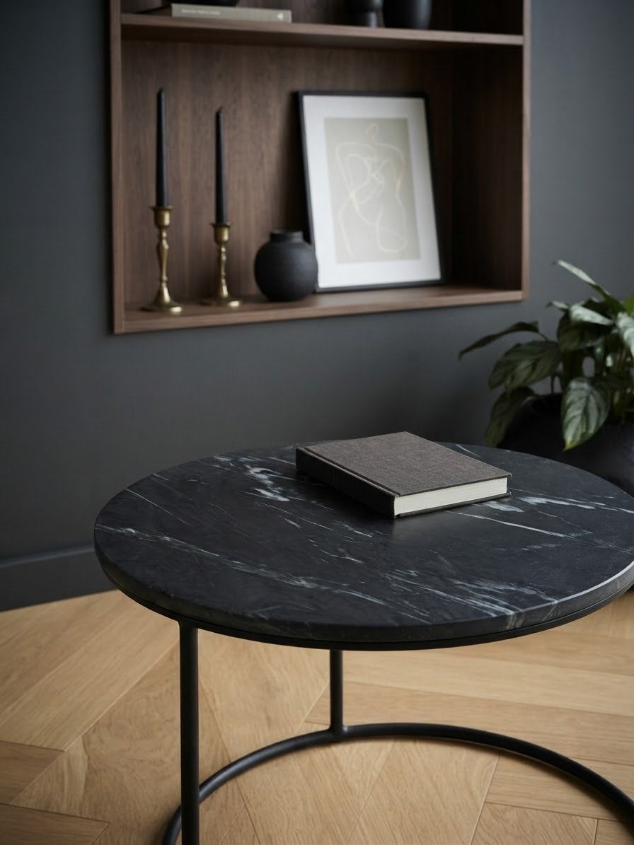 Prachtige marmeren salontafel - Zo goed als nieuw, Huis en Inrichting, Tafels | Salontafels, Ophalen, Overige materialen, Minder dan 50 cm