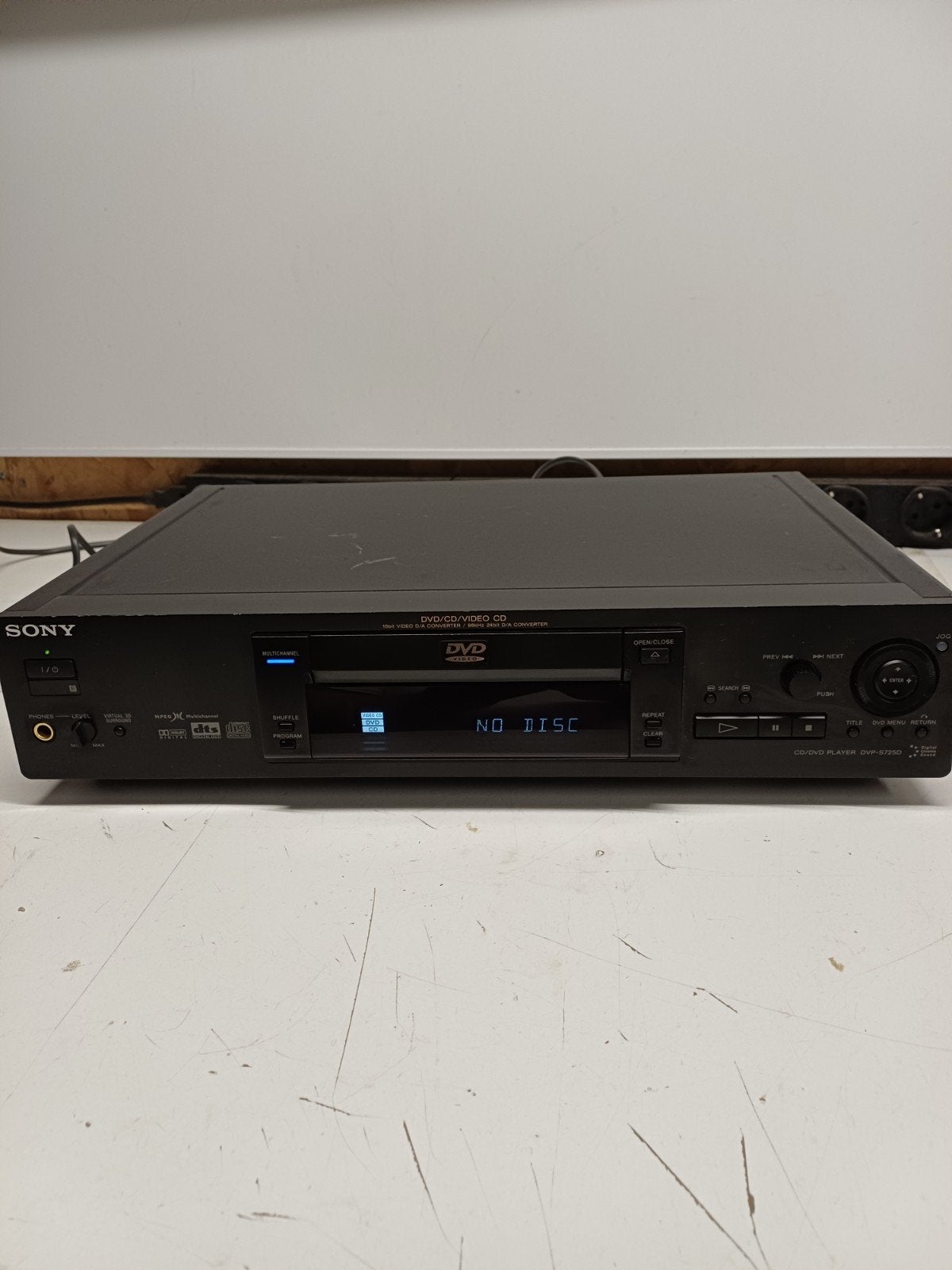 Sony DVP-S725D DVD/CD/VideoCD speler - Goede staat, Ophalen of Verzenden, Gebruikt, Dvd-speler, Sony
