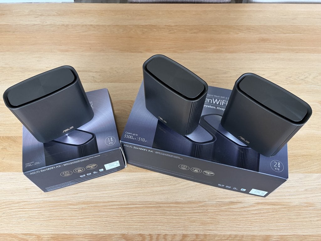 3 ASUS ZenWiFi XT8 WiFi 6 mesh accesspoint., Computers en Software, Ophalen of Verzenden, Zo goed als nieuw, Router, Asus, xt8, xt9, ax92u, wifi 6