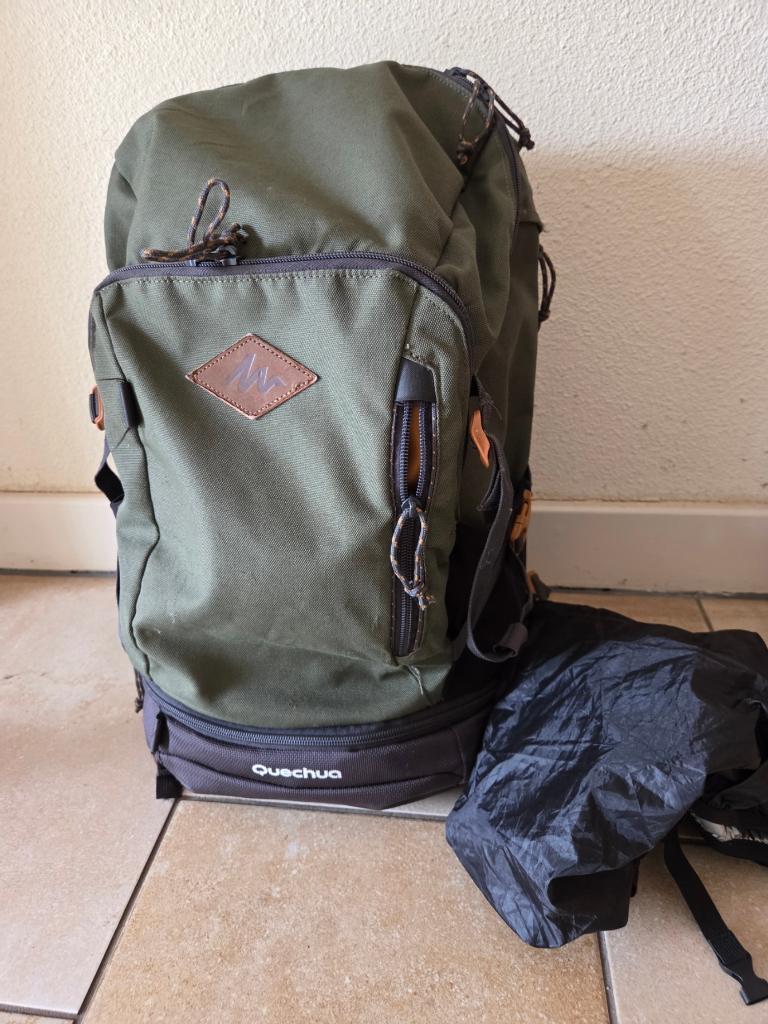 rugzak met regenhoes, Ophalen, Gebruikt, Rugzak