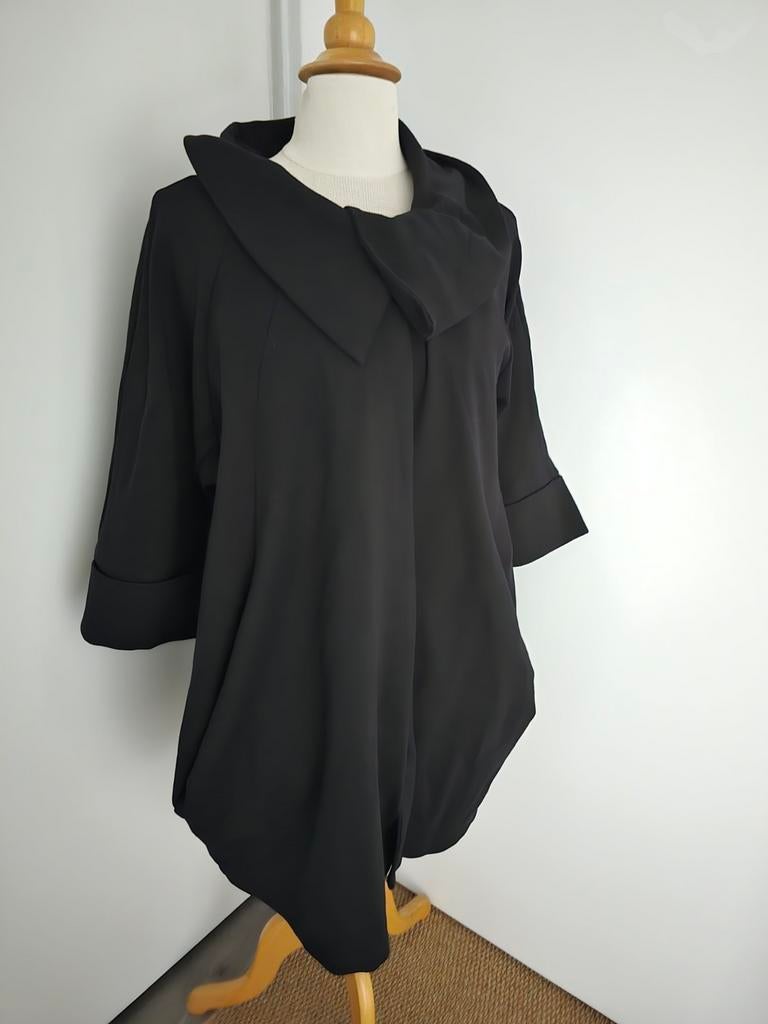 Joseph Ribkoff vest mantel 46, Zwart, Maat 46/48 (XL) of groter, Ophalen of Verzenden, Zo goed als nieuw