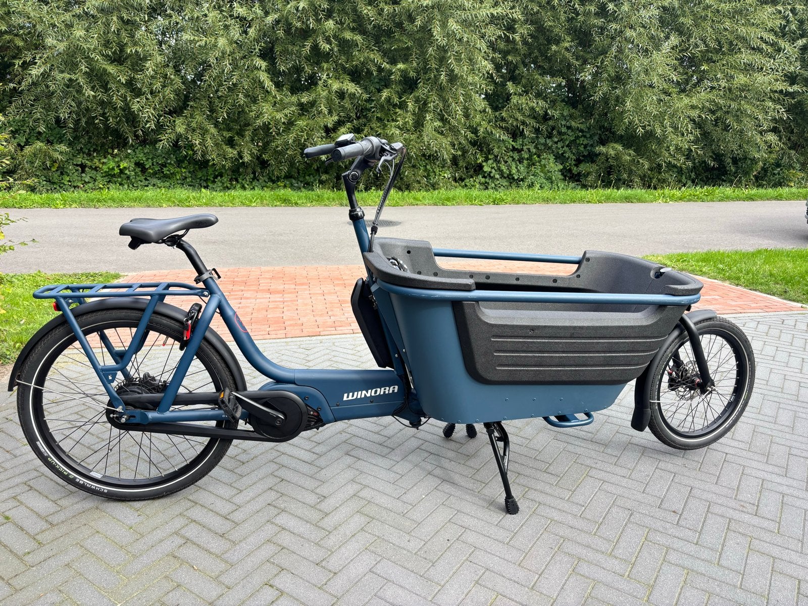 Winora F.U.B. 2W Elektrische Bakfiets - Zo goed als nieuw, Elektrisch, Zo goed als nieuw, 2 kinderen, Schijfrem