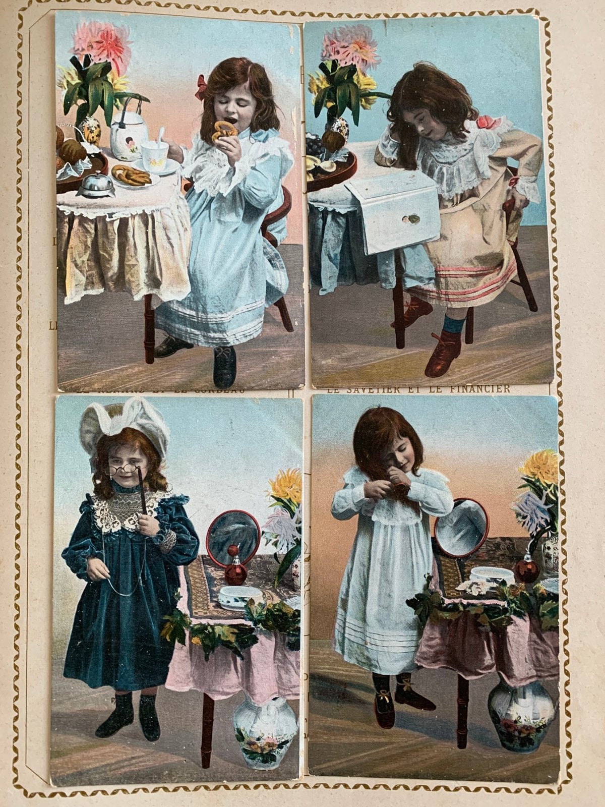 4x 1904 Meisje (SL), Ophalen of Verzenden, Voor 1920, Gelopen, Kinderen