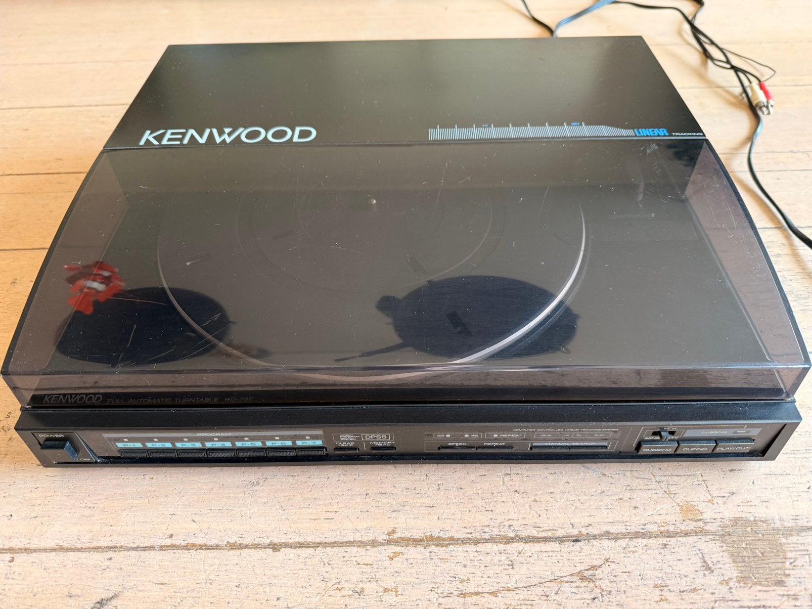 Kenwood kd-74f tangential draaitafel zie foto’s, Automatisch, Zo goed als nieuw, Platenspeler, Ophalen