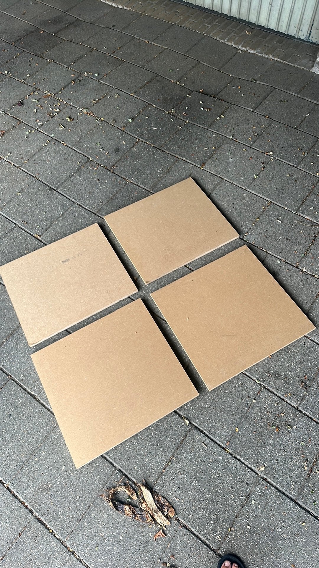 4 MDF plaat stukken, Ophalen, Minder dan 25 mm, Zo goed als nieuw, Plank