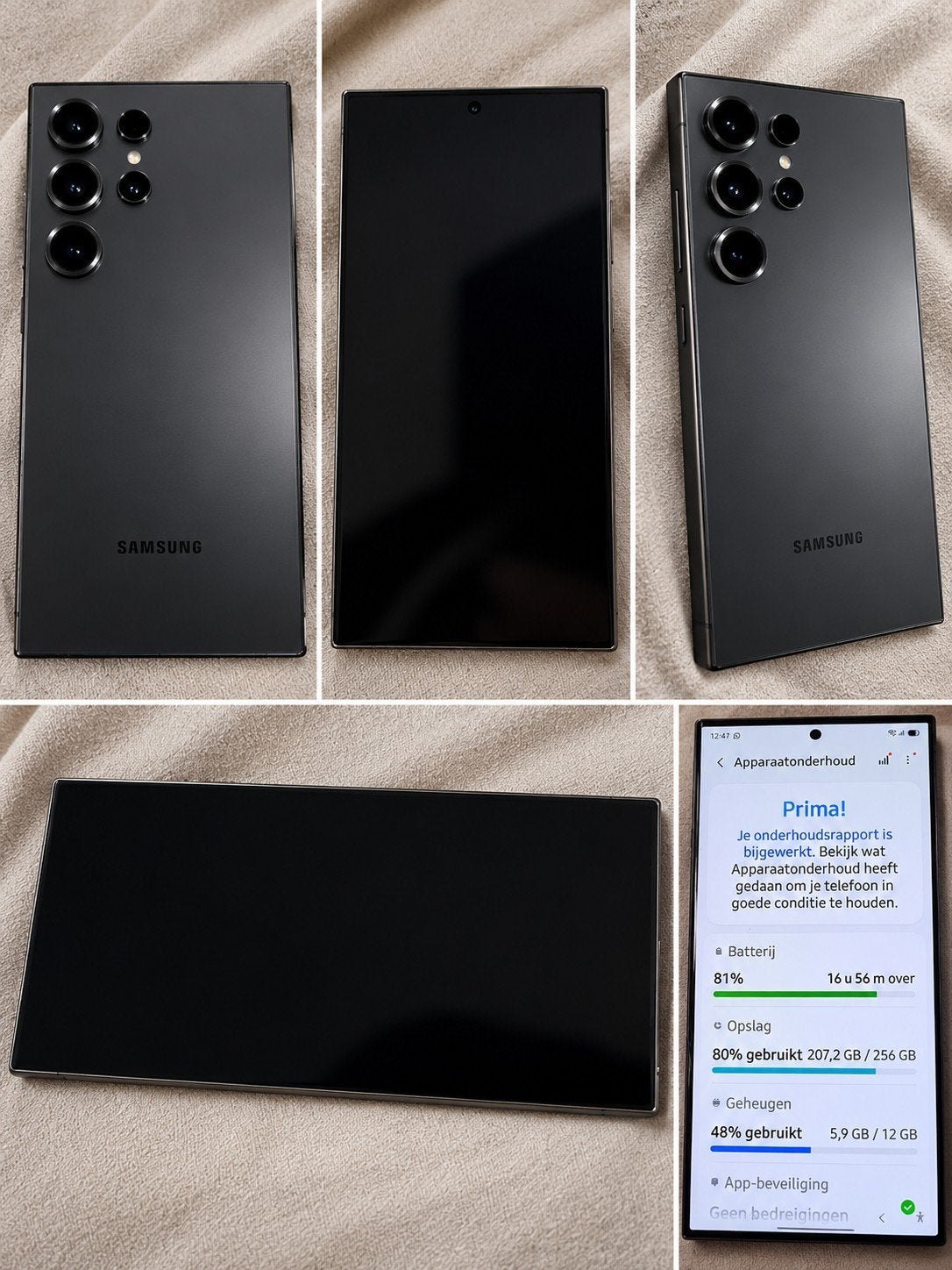 Samsung Galaxy s24 ultra 256gb zwart zeer nette staat, Ophalen, Zwart, Touchscreen, Zo goed als nieuw