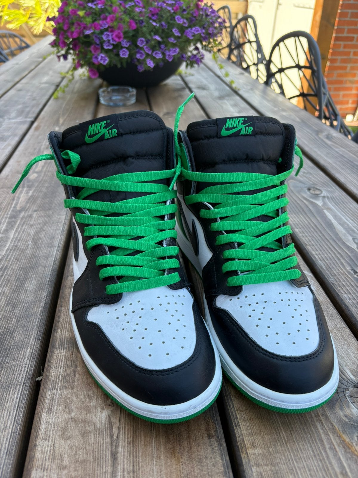 Jordan 1 high groen, Ophalen of Verzenden, Zo goed als nieuw, Schoenen