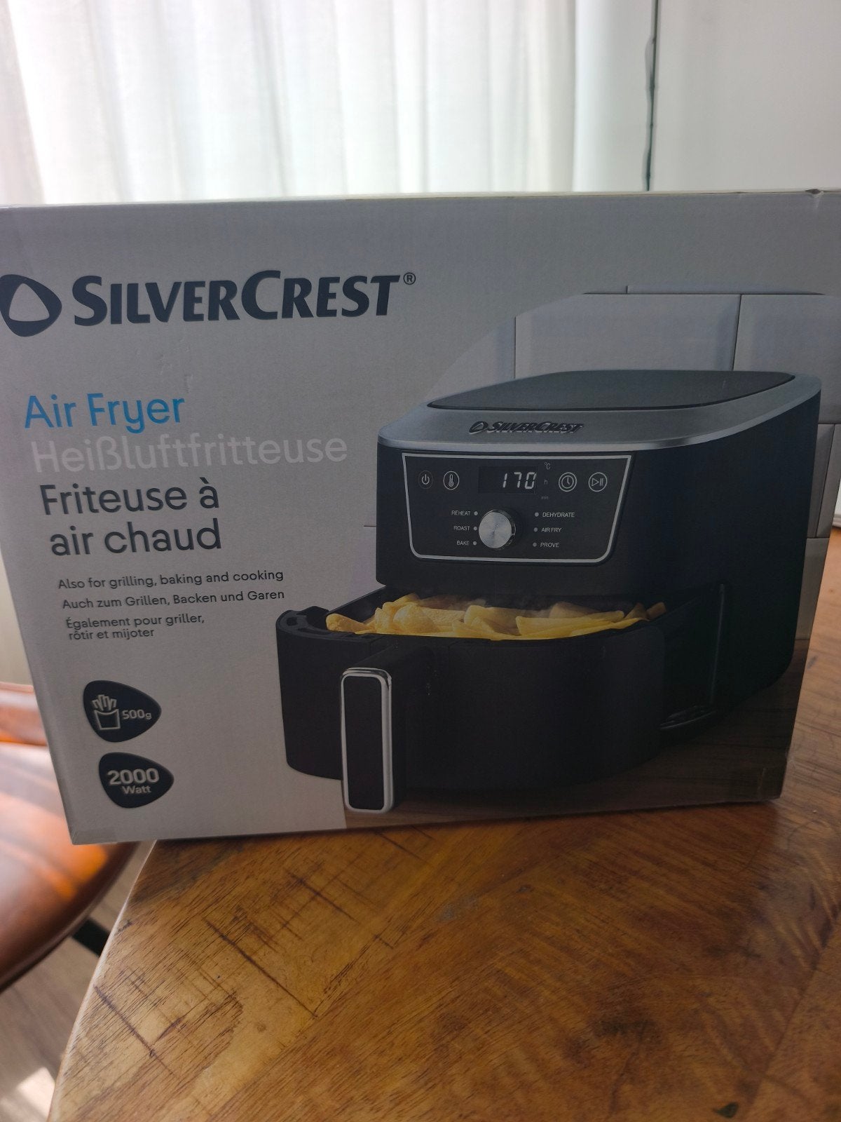SilverCrest Airfryer - Nieuw in doos, Ophalen of Verzenden, Nieuw, Airfryer, 1500 gram of meer