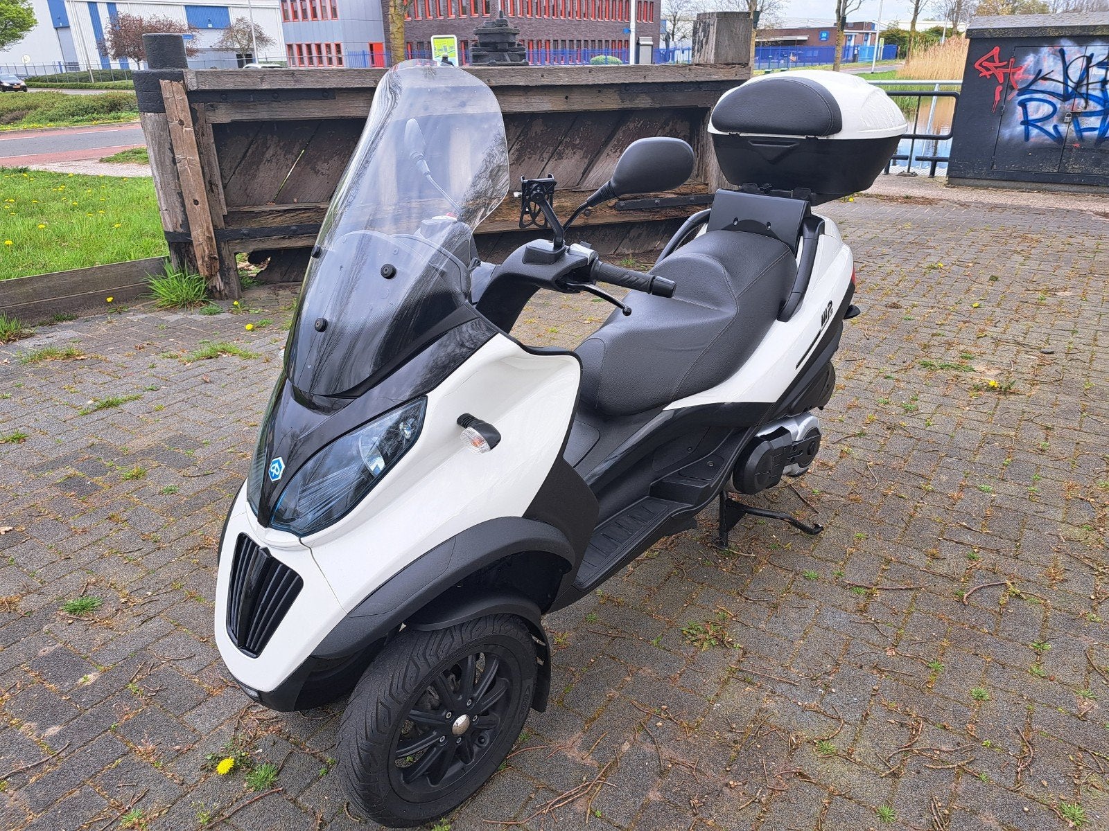 Piaggio MP3 500cc Sport - Wit met Topkoffer, Ophalen, Gebruikt, Benzine, Overige modellen