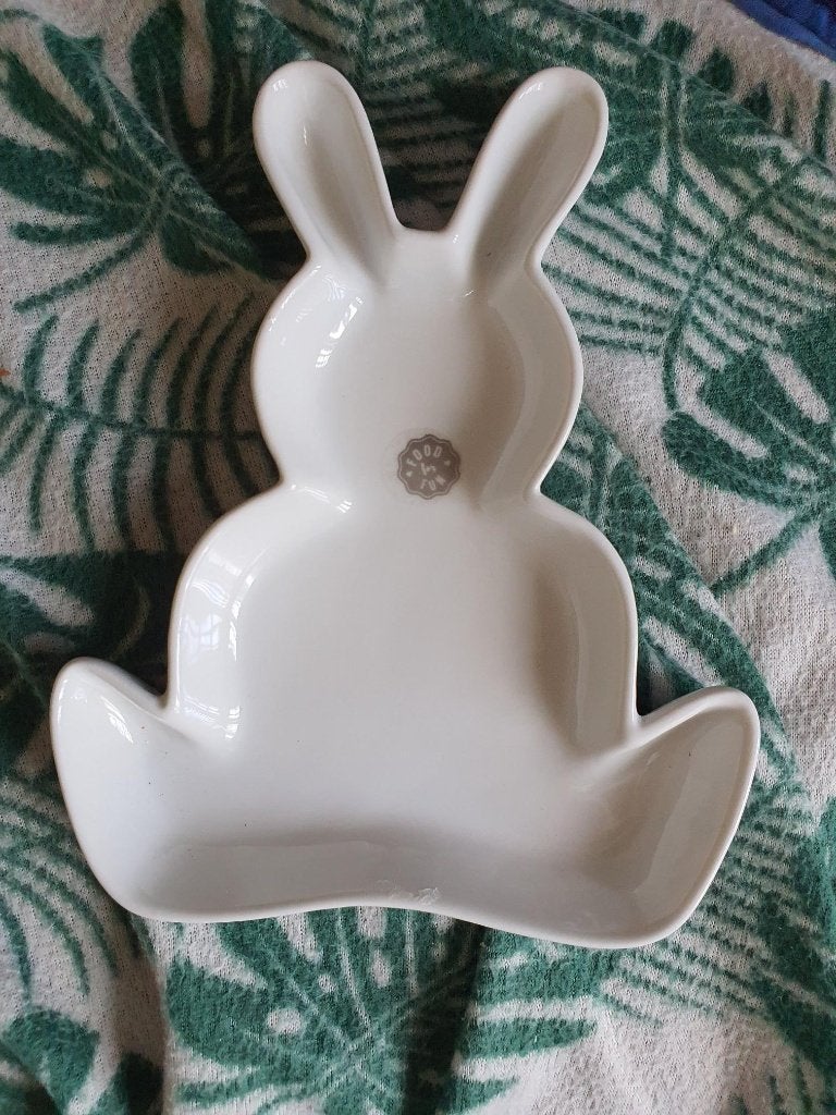 Nieuwe schaal in de vorm van een konijn/haas ongeveer 19 cm, Overige materialen, Schaal, Nieuw, Ophalen of Verzenden