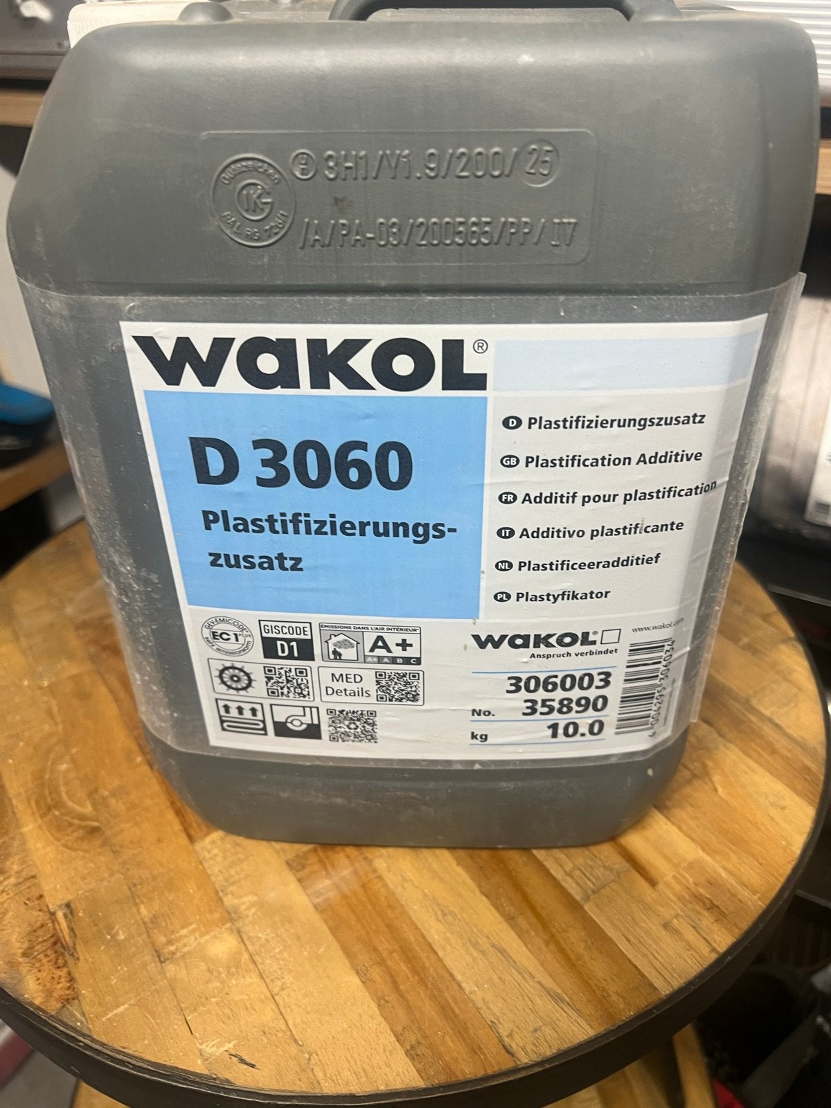 Wakol D 3060 Plastificeeradditief - 10 kg, Ophalen, 5 tot 10 liter, Nieuw, Verf