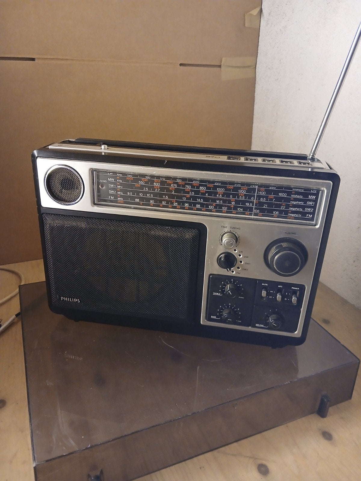 Vintage Philips 970 Radio - Wereldontvanger, Ophalen of Verzenden, Gebruikt, Wereldontvanger