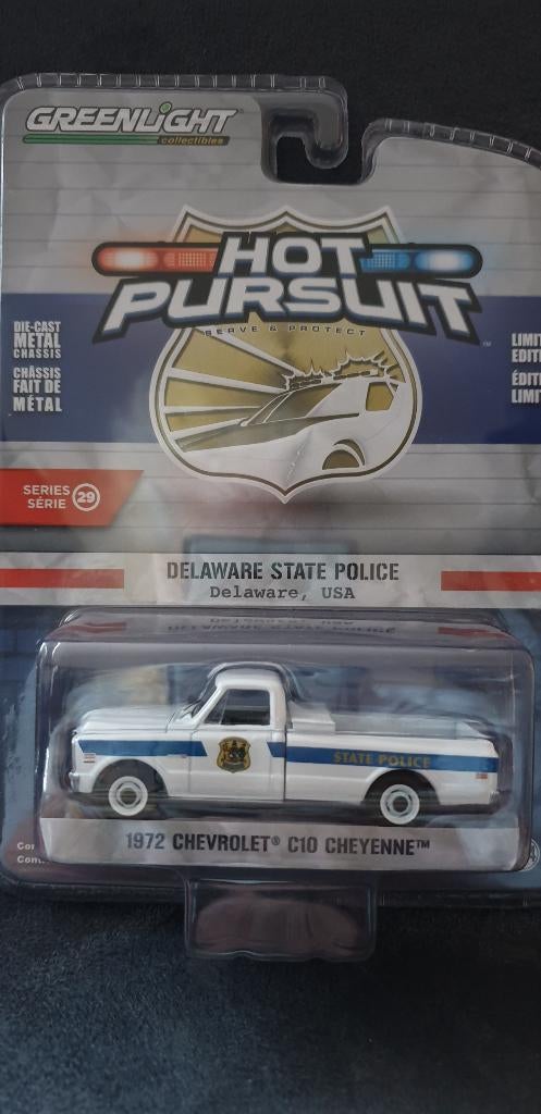 Chevrolet C10 Cheyenne"Delaware StatePolice" Greenlight 1:64, Christian@diecastcompany.nl, Auto, Diecast Company, Nieuw