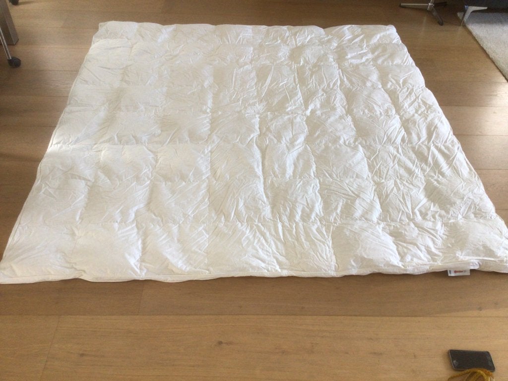 Nieuw Ikea dons dekbed Fjallhavre 200x200cm middelwarm, Ophalen, Wit, Deken of Dekbed, Nieuw