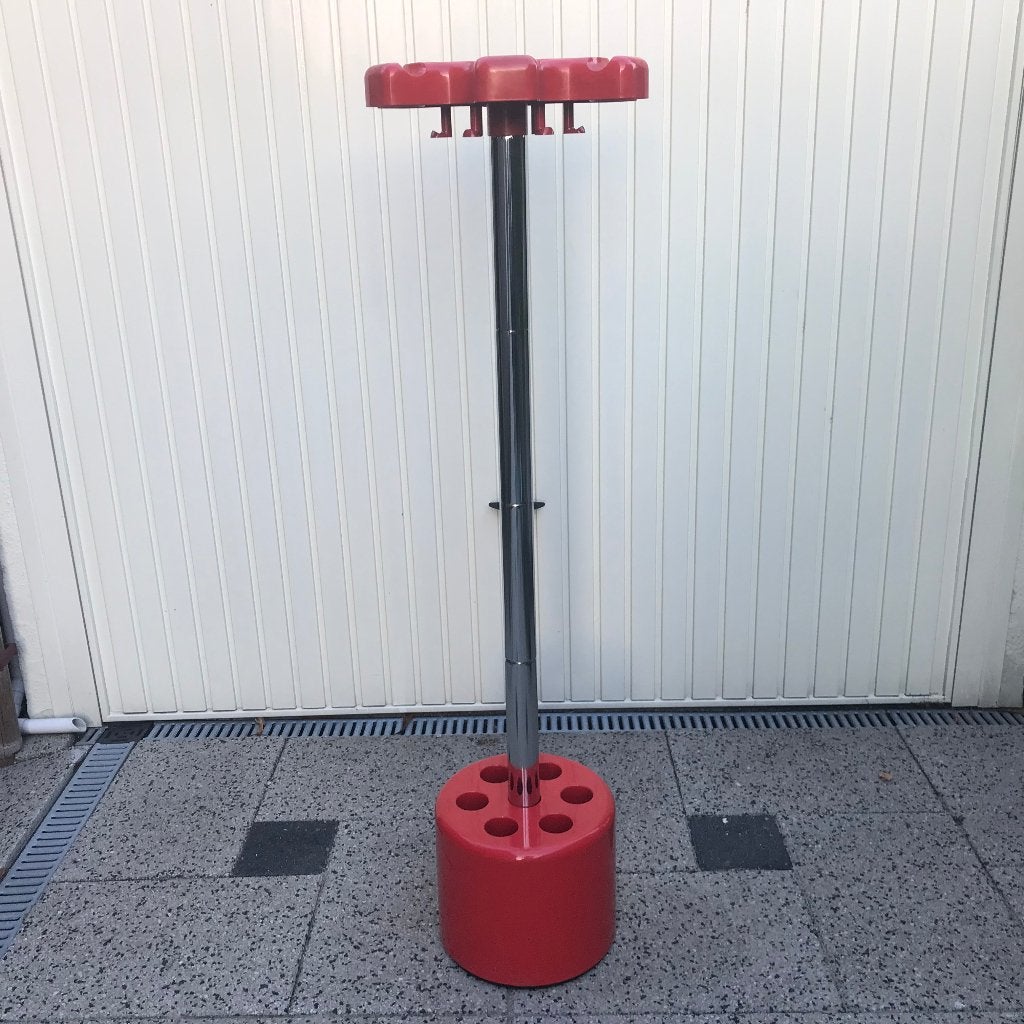 Design kapstok Velca VIP Italy paraplu bak staander rood, Gebruikt, Ophalen of Verzenden, Nvt, Minder dan 100 cm