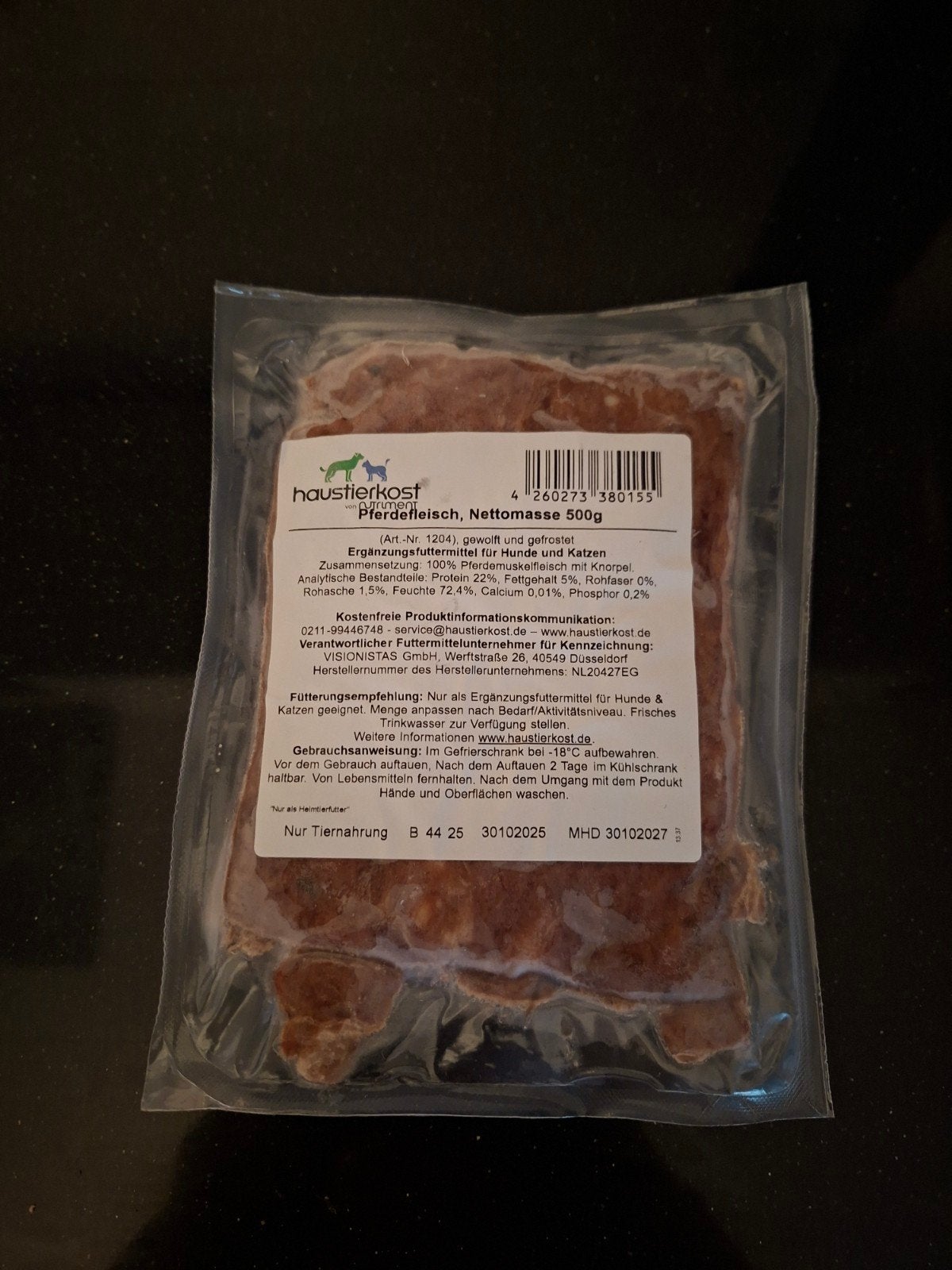 paardenvlees, mono-eiwit, vers vlees, Ophalen, Hond